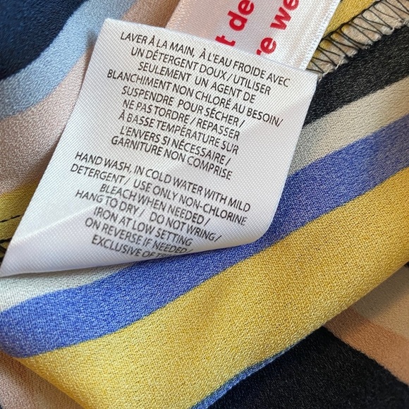 🆕 Laura petites Vibrant Striped Blouse - Yellow, Pink, Blue, White - Picture 10 of 11